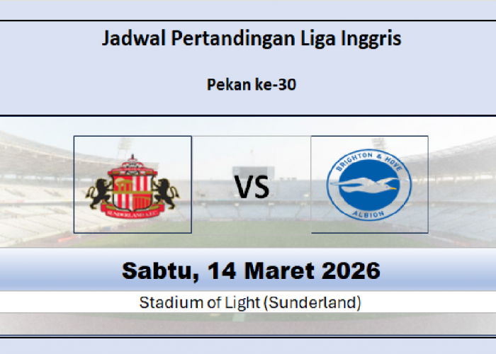 Sunderland vs Brighton: Prediksi, Jadwal, Performa, dan Head to Head di Liga Inggris