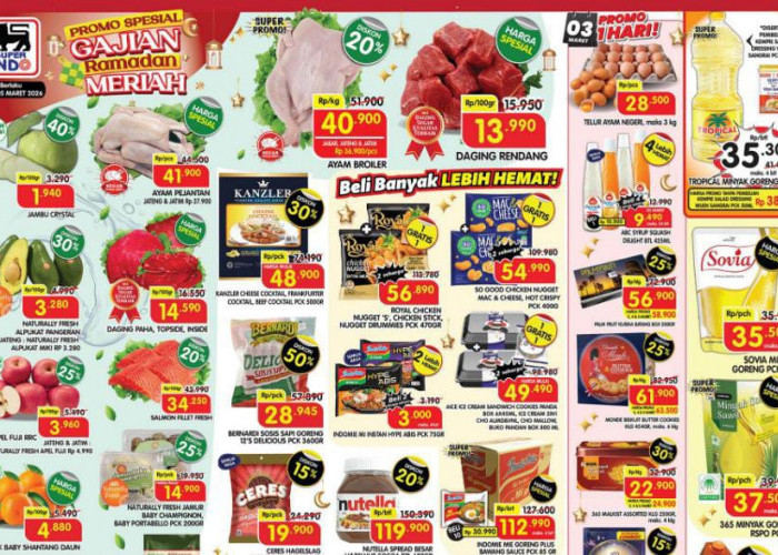 Promo Superindo Minggu Ini 3-8 Maret 2026: Minyak Goreng 2L Rp 31.500 & Daging Segar Murah