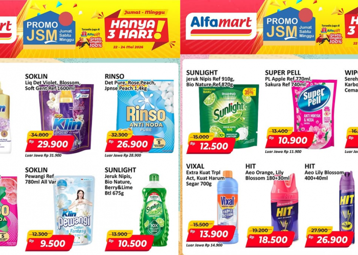 Promo JSM Alfamart 29-31 Mei 2026: Beras Hemat Mulai dari Rp71 Ribu!