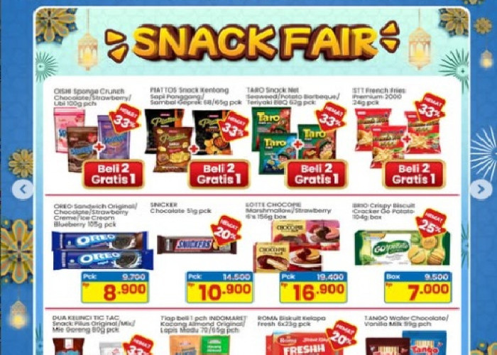 Promo Indomaret Hari Ini Katalog Makanan dan Minuman Diskon 33%, Periode 5 - 18 Maret 2026