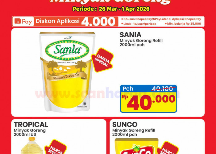 Promo Minyak Goreng Indomaret Hari Ini 23 April 2026: Sania & Filma Mulai Rp28 Ribu!