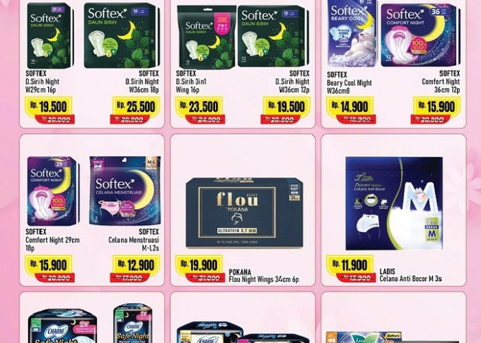 Promo Alfamart Periode 16 - 30 April 2026: Pantyliner Mulai Rp7.500 dan Diskon Pembalut Hingga 40%!