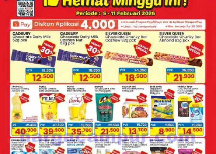 Promo Indomaret Hemat Minggu Ini Periode 5 - 11 Februari 2026, Ada Minyak Goreng Rp35.700 2L