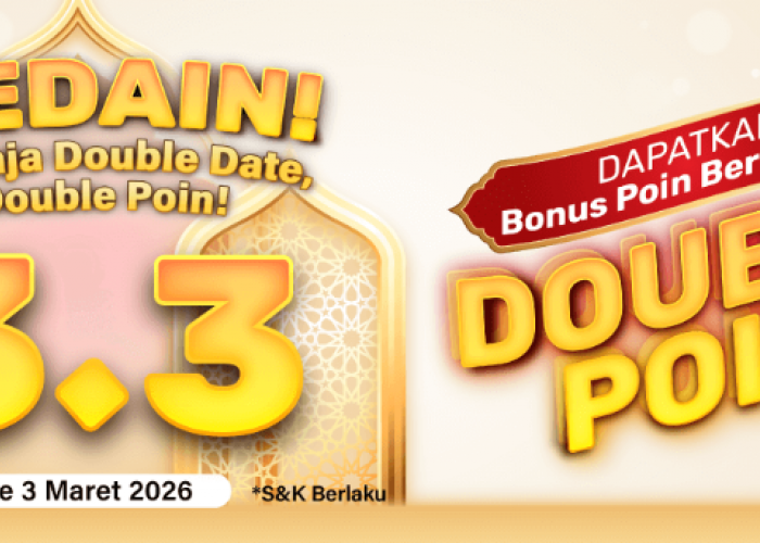 Promo 3.3! Double Date, Double Point Alfamart Saatnya Belanja Hemat Untung Berlimpah