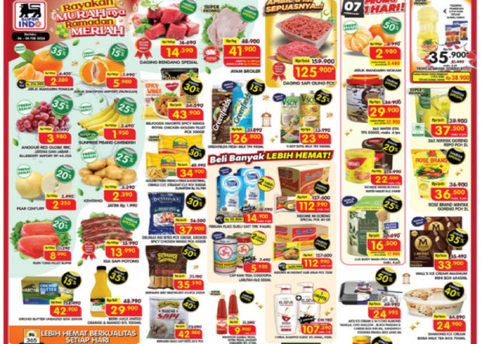 Promo JSM Superindo Akhir Pekan Periode 6 - 8 Februari 2026, Buah, Daging, Ayam hingga Minyak Goreng Murah