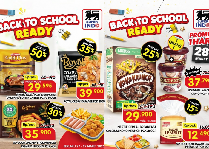 Promo JSM Superindo 27-29 Maret 2026: Sosis Kimbo Diskon 50% Cuma Rp29 Ribuan untuk Bekal Sekolah!
