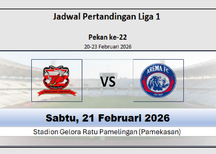 Jadwal Madura United vs Arema FC, Akankah Empat Kemenangan Beruntun Bagi Arema FC Yang Unggul Head to Head?