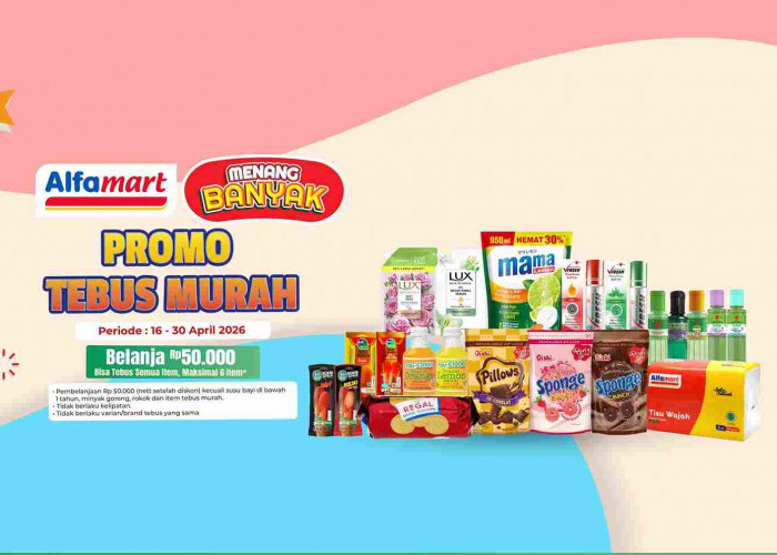 Katalog Promo Tebus Murah Alfamart April 2026: Belanja Rp50 Ribu Bisa Tebus Gula Pasir Rp5.000