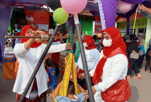 Ibu-ibu Karangasem Antusias Datangi Imunisasi, Berharap Balitanya Jadi Anak Kuat