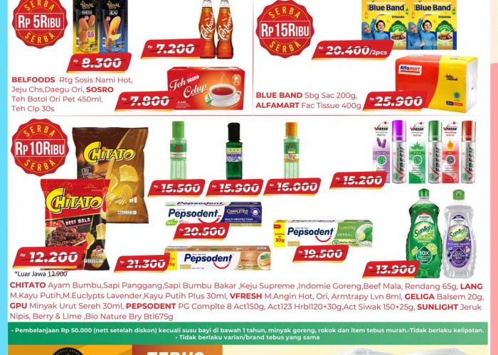 Promo Alfamart Tebus Murah April 2026: Belanja Rp50 Ribu, Bisa Bawa Pulang Beras Harga Spesial!