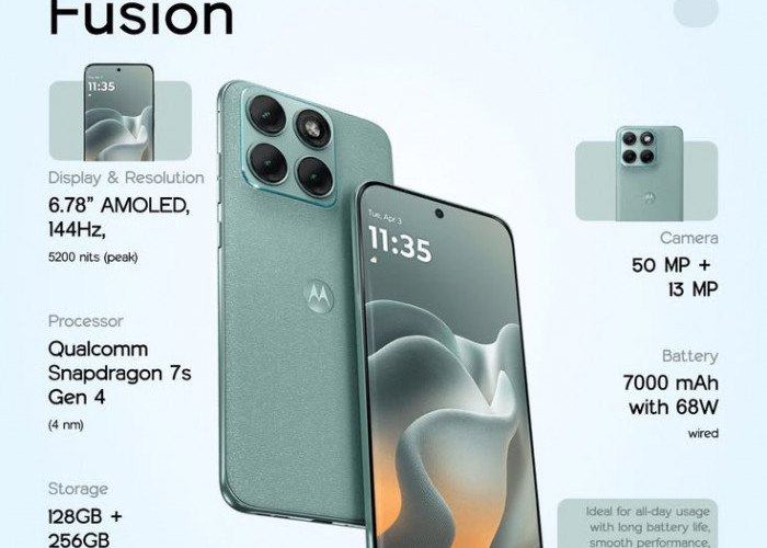 Motorola Edge 70 Fusion: Harga Rp6 Jutaan dengan Layar 5200 Nits, Layak Beli?