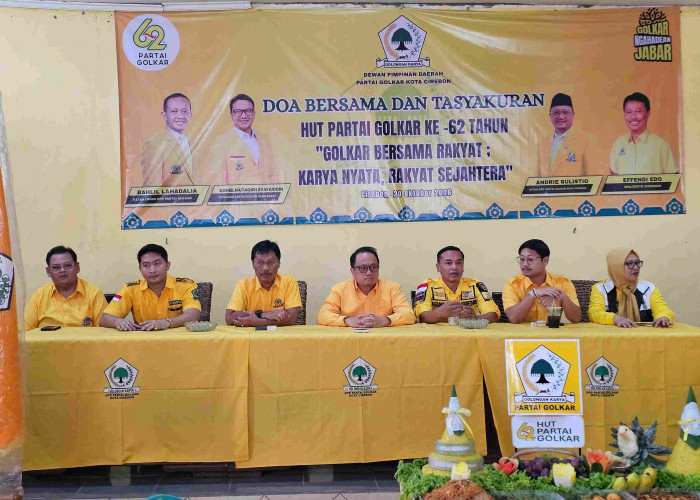 Tasyakuran HUT ke-62, Golkar Kota Cirebon Pertegas Target 8 Kursi