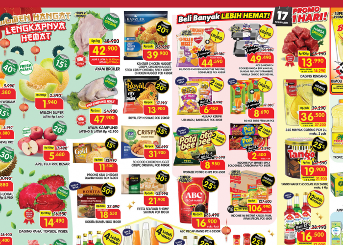 Katalog Promo Superindo Ramadan 20-22 Februari: Minyak Goreng 2L Hanya Rp33 Ribuan!