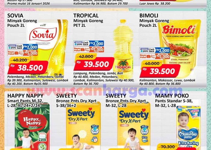 Promo Alfamart Hari Ini, 18 Januari 2026: Diskon Minyak Goreng 2 Liter Cuma Rp 30 Ribu!