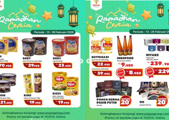 Ramadhan Ceria Sarung Atlas BHS Diskon 20% di Promo Yogya Group Terbaru Hari Ini - 26 Februari 2026