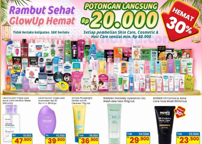  Promo Indomaret 19 Februari – 4 Maret 2026: Hemat 30% 'Glow Up Hemat' untuk Berbagai Produk Perawatan Tubuh