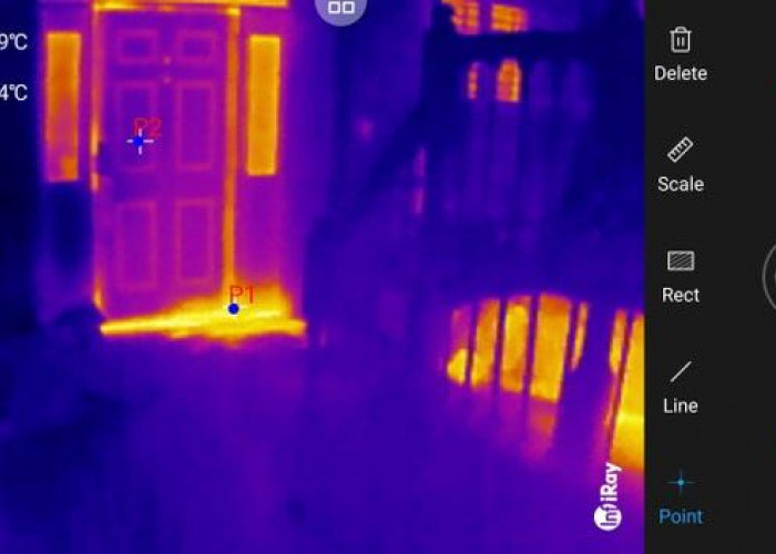 Cara Mendeteksi Kebocoran Pipa dan Kabel Korslet dengan Kamera Thermal HP