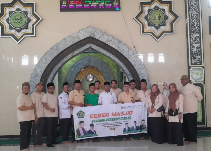 260 Masjid di Kabupaten Cirebon Dibersihkan Serentak, Kemenag Dorong Jadi Gerakan Rutin