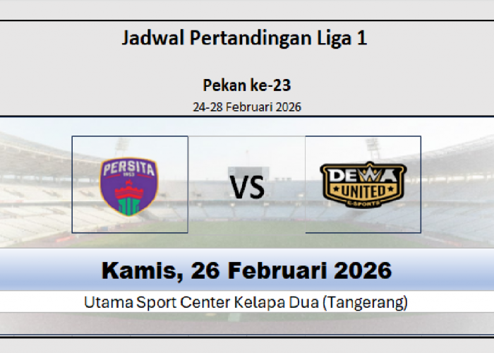 Jadwal Super League: Persita vs Dewa United, Head to Head Unggul Dewa United, Klasemen Unggul Persita