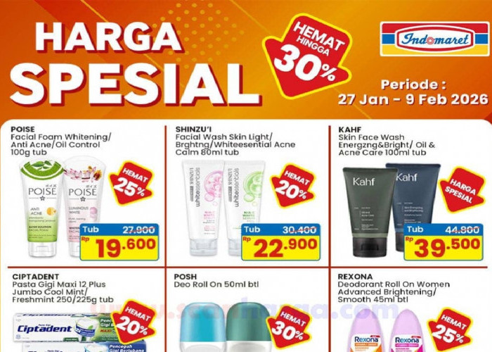 Katalog Promo Indomaret Periode 9-18 Februari 2026: Promo Khusus Produk Kecantikan & Kesehatan
