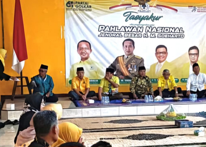 Golkar Indramayu Syukuran Gelar Pahlawan Nasional Soeharto