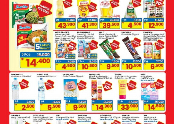 Promo Indomaret Terbaru Minggu Ini: Minyak Goreng Sania Cuma Rp41.500 & Diskon Spesial ShopeePay!