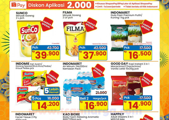 Promo Indomaret Hari Ini Menyambut Imlek dan Ramadan, Ada Diskon Minyak Goreng Mulai Rp30 Ribu 2 Liter!