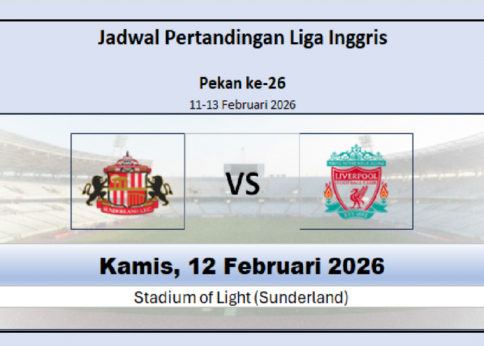 Jadwal Pertandingan Sunderland vs Liverpool, Head to Head Seri, Kedua Tim Kalah Pada Pekan Sebelumnya!