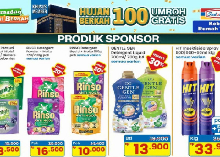 Diskon Kebutuhan Mandi di Indomaret Hari ini: Pepsodent Rp 18.900 dan Shampoo Head & Shoulders Diskon 20%