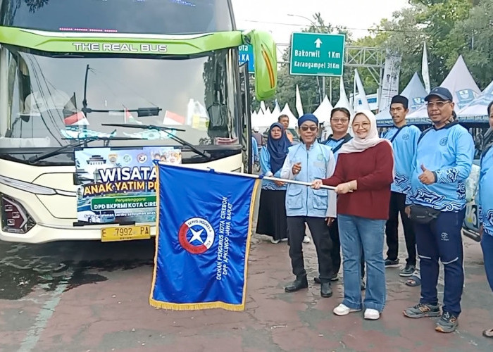 Diinisiasi BKPRMI, Ketua PKK Lepas Rombongan Wisata Anak Yatim