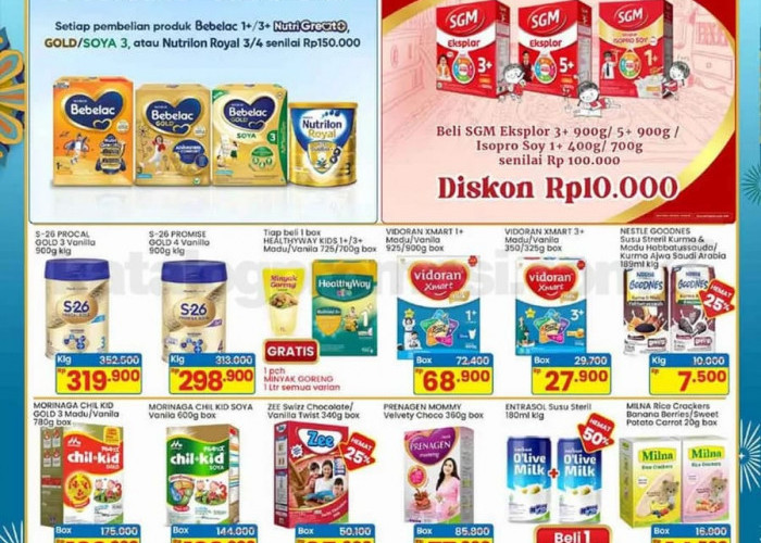 Katalog Promo JSM Indomaret Hari Ini Terbaru 27 Maret: Susu Anak Diskon 20% + Cashback