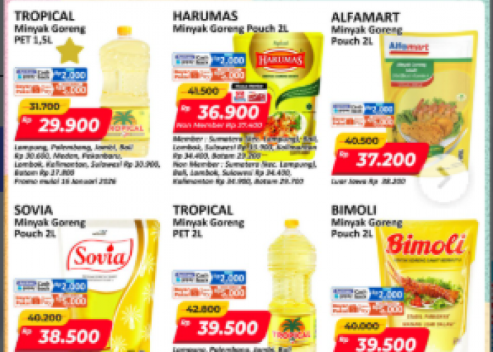 Promo JSM Alfamart Minggu Ini Terbaru, Diskon Harga Minyak Bikin Belanja Makin Hemat!