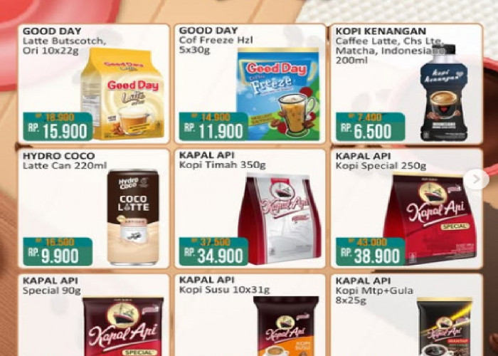 Pecinta Kopi Merapat! Promo Alfamart Hari Ini hingga 15 Februari 2026, Khusus edisi Coffee Fair Diskon 30%