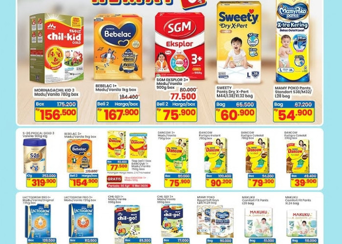 Promo Indomaret 30 April – 13 Mei 2026: Diskon Susu dan Kebutuhan Anak Hingga 30%
