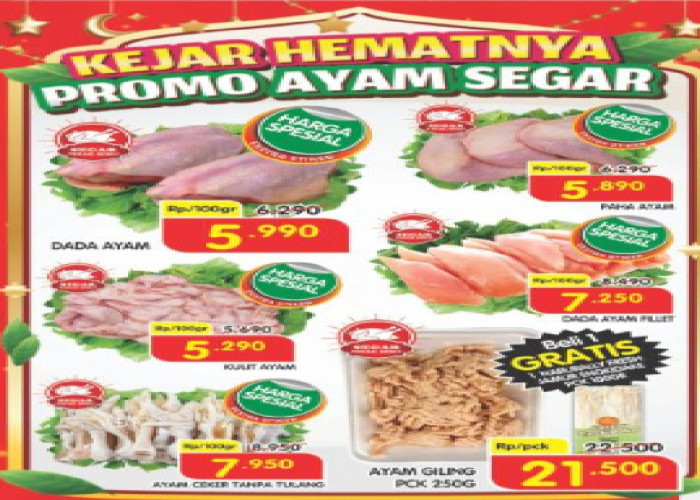 Kejar Hematnya Promo Ayam Segar Superindo 2-4 Maret 2026: Harga Spesial Dada Ayam 100 Gram Cuma Rp 5.990
