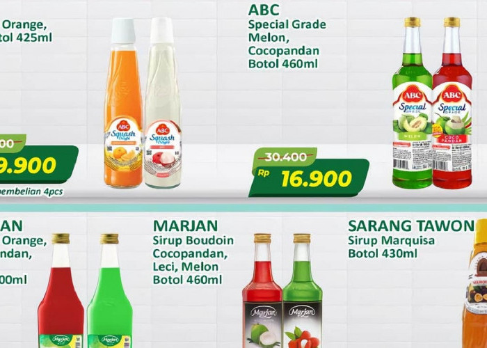 Stok Sirup dan Biskuit Buat Lebaran Lebih Hemat, Cek Promo Alfamart Hari Ini: Marjan Squash Cuma Rp 8.900