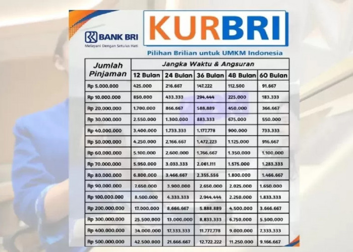 Tabel Angsuran KUR BRI 2026 Terbaru Pinjaman 300 Juta: Cicilan Ringan Tenor Hingga 5 Tahun 