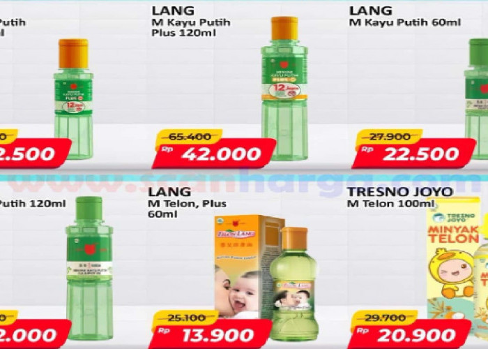 Jangan Sampai Kehabisan! Daftar Harga Promo Alfamart Gantung: Minyak Kayu Putih & Serum Hanasui Turun Drastis