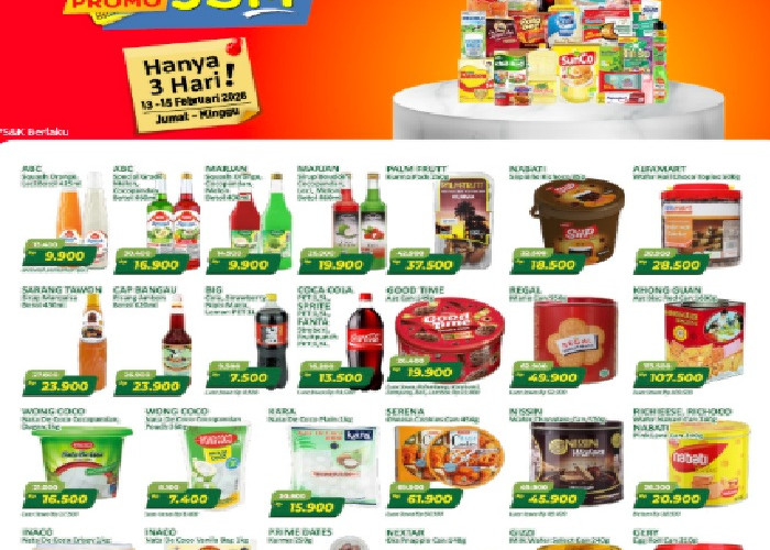 Promo JSM Alfamart Terbaru Minggu Ini 13 - 15 Februari 2026 Sirup Rp 9.900 hingga Biskuit Rp 18.500