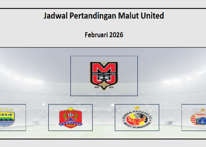 Harus Bangkit! Jadwal Pertandingan Malut United Februari 2026, Lawan Persijap, Malut United, & Persija Jakarta