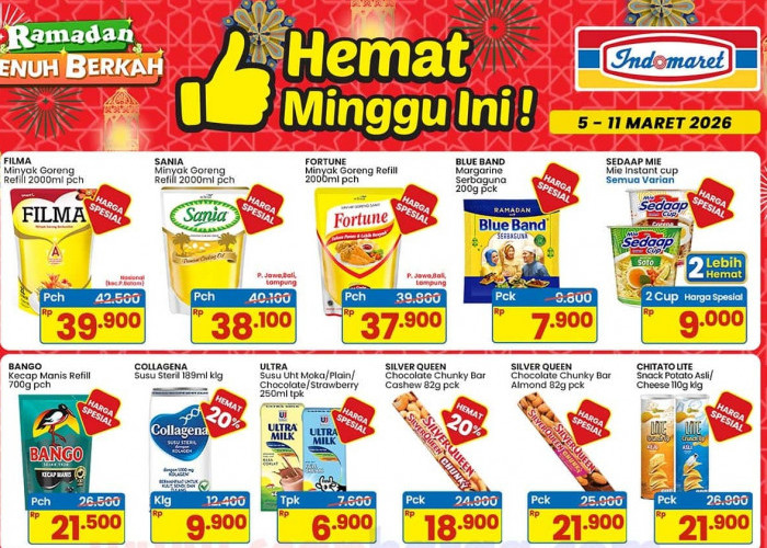 Promo Indomaret Minggu Ini 6-11 Maret: Harga Minyak Goreng Filma & SunCo Turun, Bango 700g Cuma Rp21.500