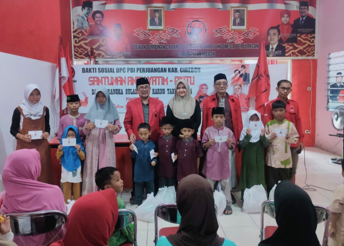 DPC PDIP Kabupaten Cirebon Gelar Santunan bagi Anak Yatim Piatu untuk Peringati Hari Lahir Bung Karno