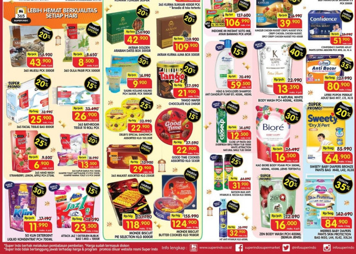 Promo Superindo Hari Ini 4 Februari 2026: Beras, Minyak Goreng, & Rinso Harga Miring