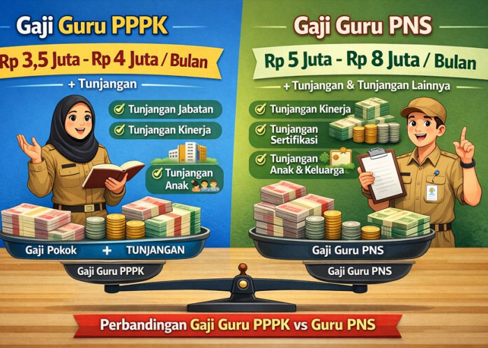 Perbandingan Gaji Guru PPPK dan PNS 2026: Kelebihan, Kekurangan, dan Hak Pensiun