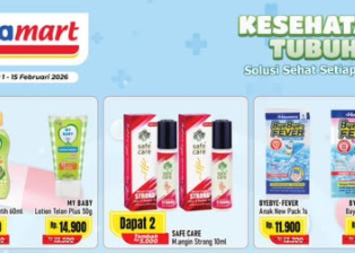 Anniversaley! Promo Kesehatan Tubuh Alfamart Periode 1-15 Februari 2026: Belanja Hemat & Gratis Ongkir