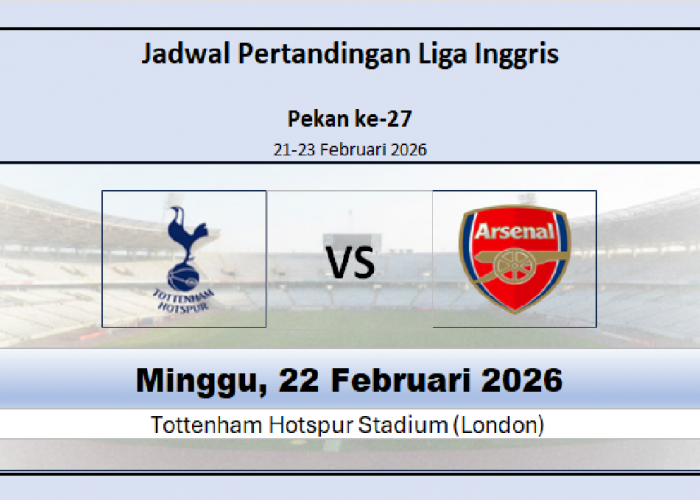 Jadwal Pertandingan vs Arsenal Liga Inggris, Kesempatan Peroleh Poin Penuh Arsenal Unggul Head to Head