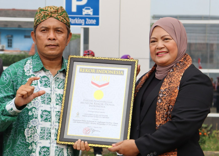 UIN Siber Syekh Nurjati Cirebon Raih Rekor MURI Usai Penanaman 17.845 Pohon