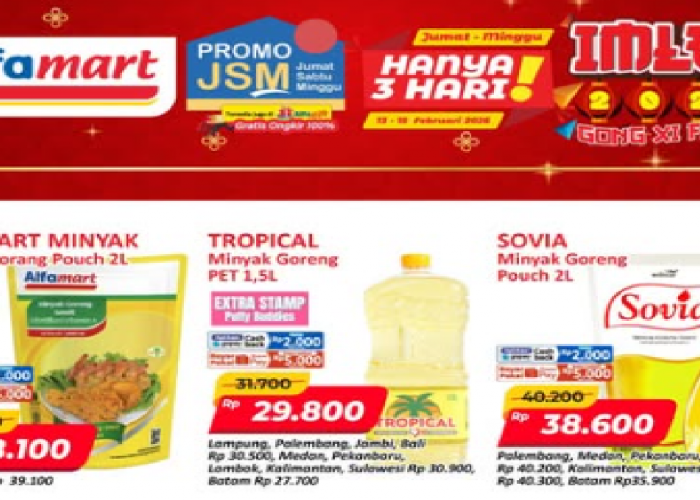 Katalog Promo JSM Alfamart 13-15 Februari 2026: Minyak Rp 19.900, Popok Bayi Rp 48.900, Susu Bubuk Rp 36.900