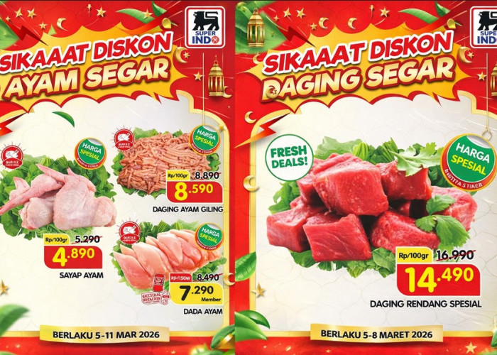 Promo Superindo Maret 2026: Stok Daging dan Ayam Segar Mulai Rp4.000-an Saja!