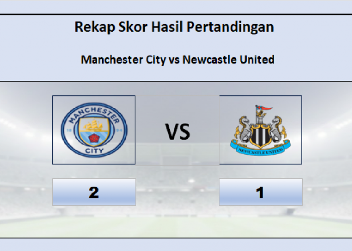  Hasil Manchester City vs Newcastle United 2-1, City Kantongi Tiga Kemenangan Beruntun